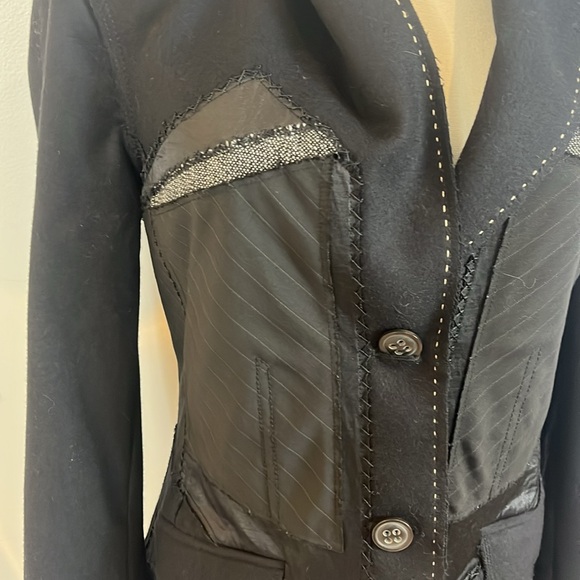 Ambiente Vintage Black Wool & Cashmere Blazer - Picture 5 of 15